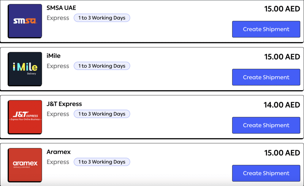 economy shipping rates